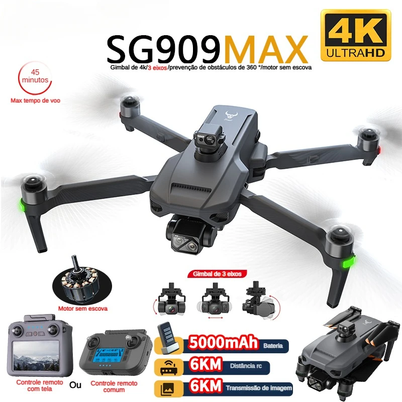 ZLL SG909 SG909MAX Profesjonal – Drone Controller Screen recenzja i cena